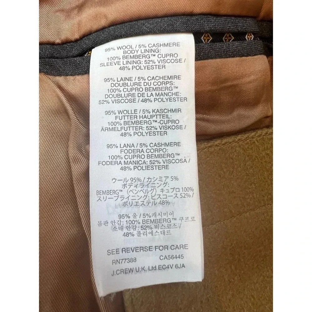 J crew men’s wool coat